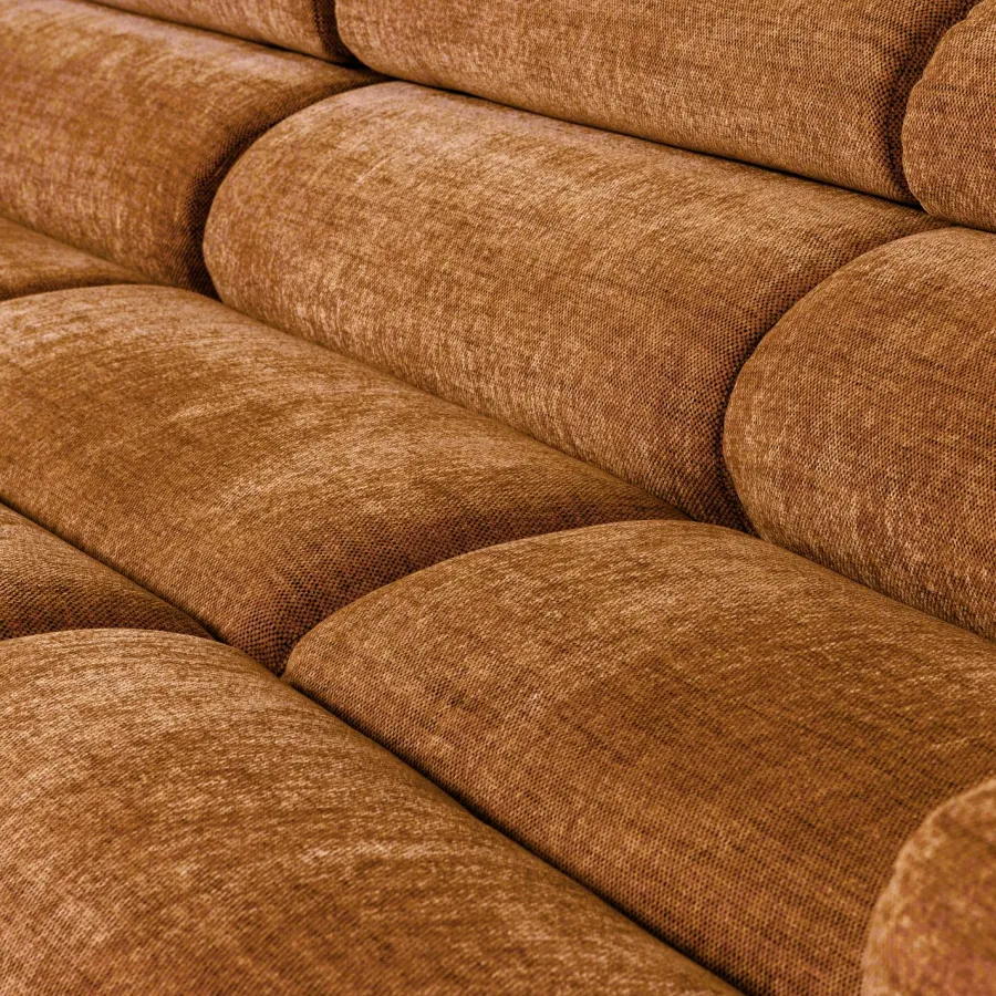 Woood Novi chaise longue bank links oranje melange Best