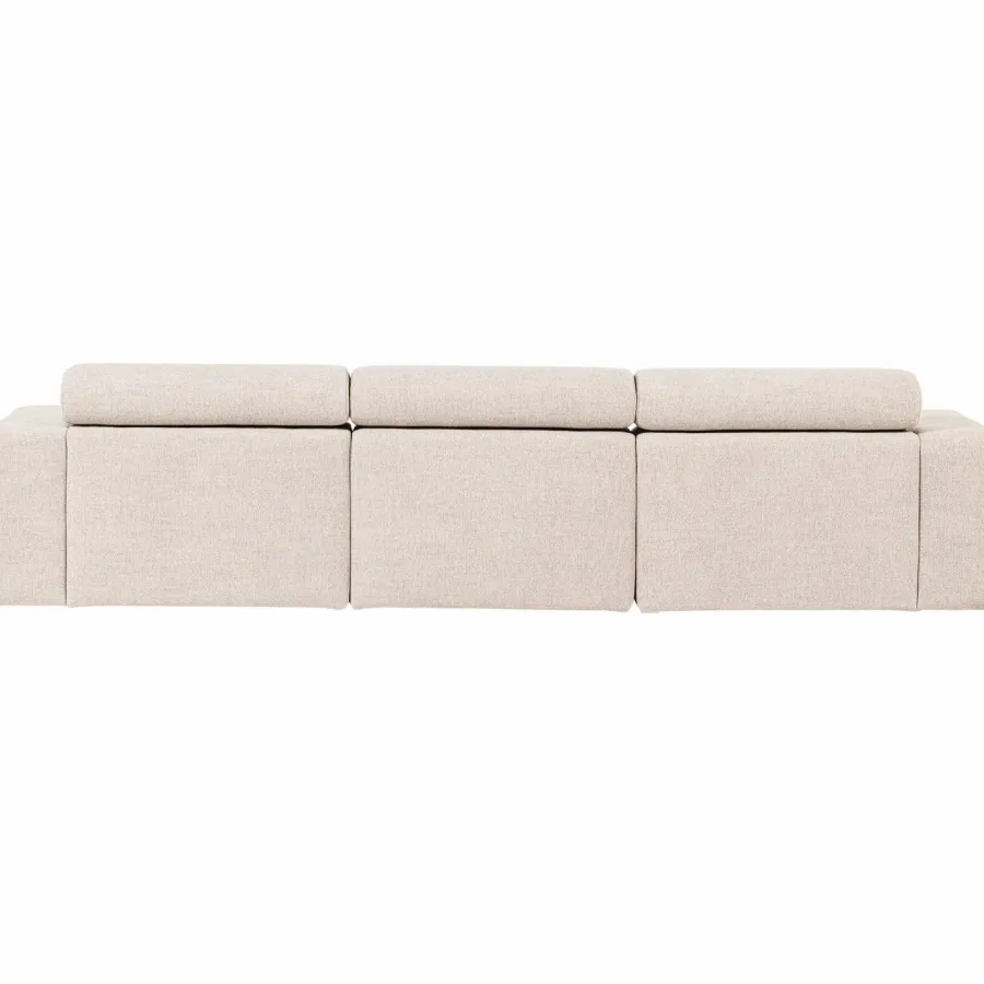 Woood Novi chaise longue bank links boucle naturel Discount