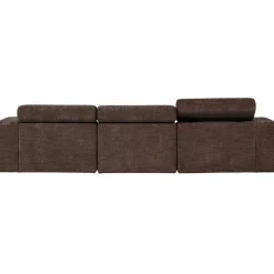 Woood Novi chaise longue bank rechts donkerbruin melange Clearance