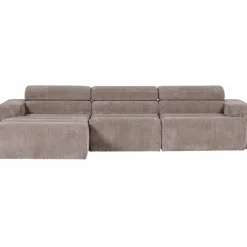 Woood Novi chaise longue bank links ribstof zand Clearance