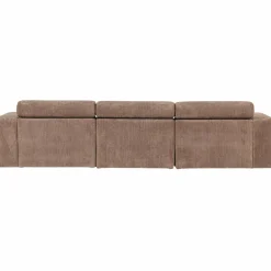 Woood Novi chaise longue bank links ribstof taupe Clearance