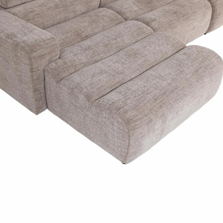 Woood Novi chaise longue bank links naturel melange Hot
