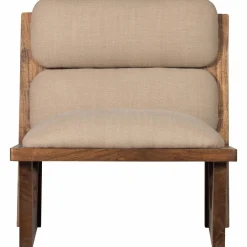 Woood Opulent fauteuil bouclé/hout naturel Outlet