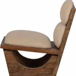Woood Opulent fauteuil bouclé/hout naturel Outlet