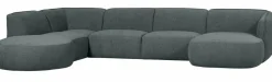 Woood Polly Bank U-vorm Links Blauw/groen