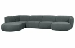 Woood Polly Bank U-vorm Links Blauw/groen