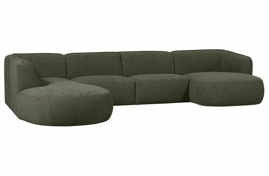 Woood Polly Bank U-vorm Links Warm Groen Sale