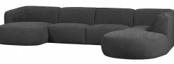 Woood Polly Bank U-vorm Rechts Grijs Clearance