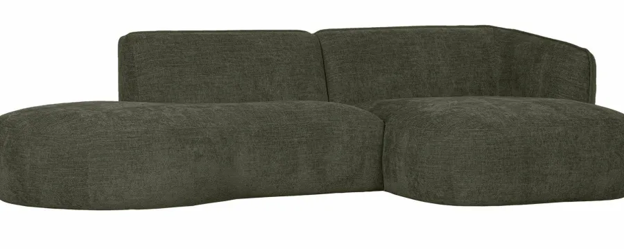 Woood Polly Chaise Longue Rechts Warm Groen Outlet