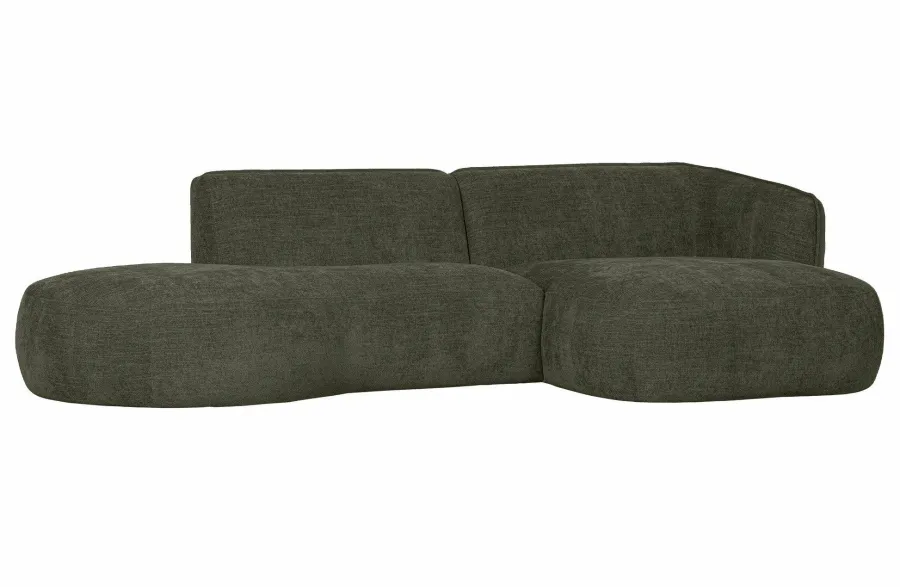 Woood Polly Chaise Longue Rechts Warm Groen Outlet