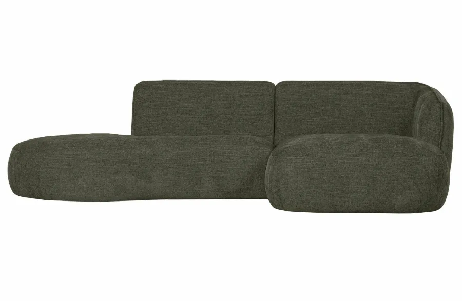 Woood Polly Chaise Longue Rechts Warm Groen Outlet