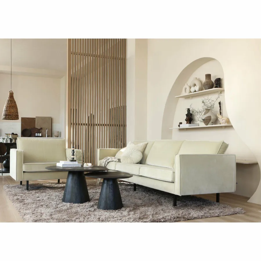 Woood Posture salontafel hout zwart ø70cm Best