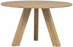 Woood Rhonda Eettafel Ø129cm Eiken Naturel [fsc] Outlet
