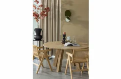Woood Rhonda Xl Eettafel Ø 150cm Eiken Naturel [fsc] Discount