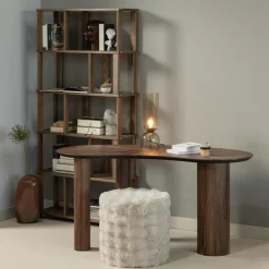 Woood Riss boekenkast eikenhout naturel 186x90cm Outlet