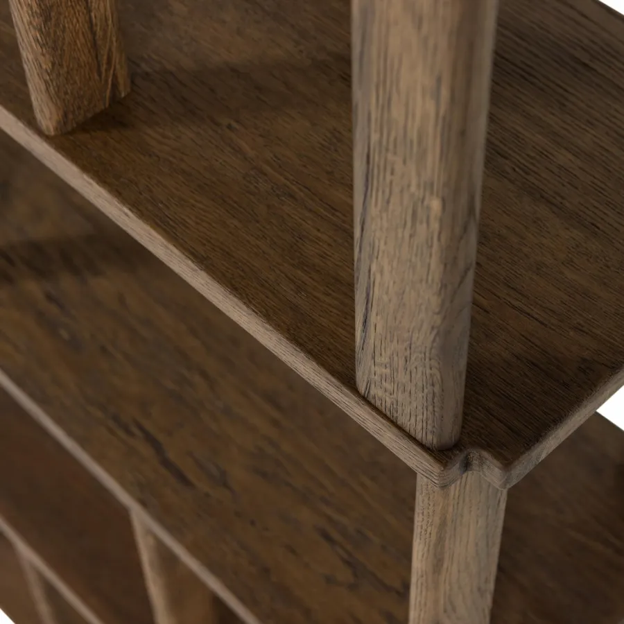 Woood Riss boekenkast eikenhout naturel 186x90cm Outlet