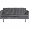 Woood RODEO bank 2,5-ZITS streep zwart/grijs Clearance