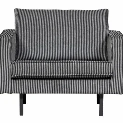 Woood RODEO fauteuil streep zwart/grijs Online