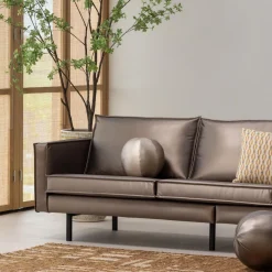 Woood Rodeo 3-Zits Bank Metallic Koper Bruin Outlet