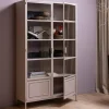 Woood Ronja vitrinekast xl metaal soft pink
