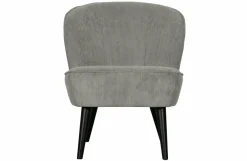 Woood Sara Fauteuil Ribstof Vergrijsd Groen Sale