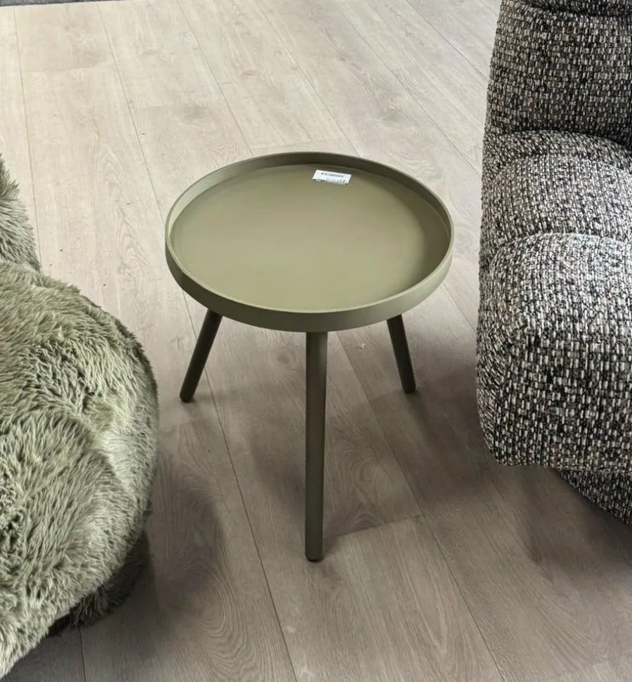Woood Sasha Bijzettafel Militair Bruin 41cm Best