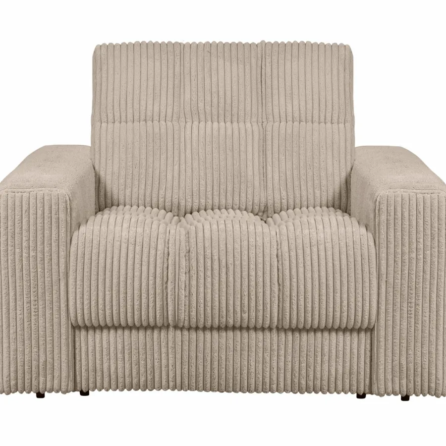 Woood Second date fauteuil grove ribstof travertin Discount