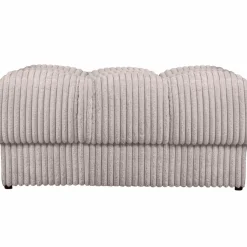 Woood Second date hocker grove ribstof naturel Outlet