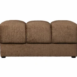 Woood Second date hocker structure velvet brass