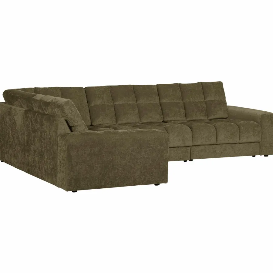 Woood Second date hoekbank links vintage groen New