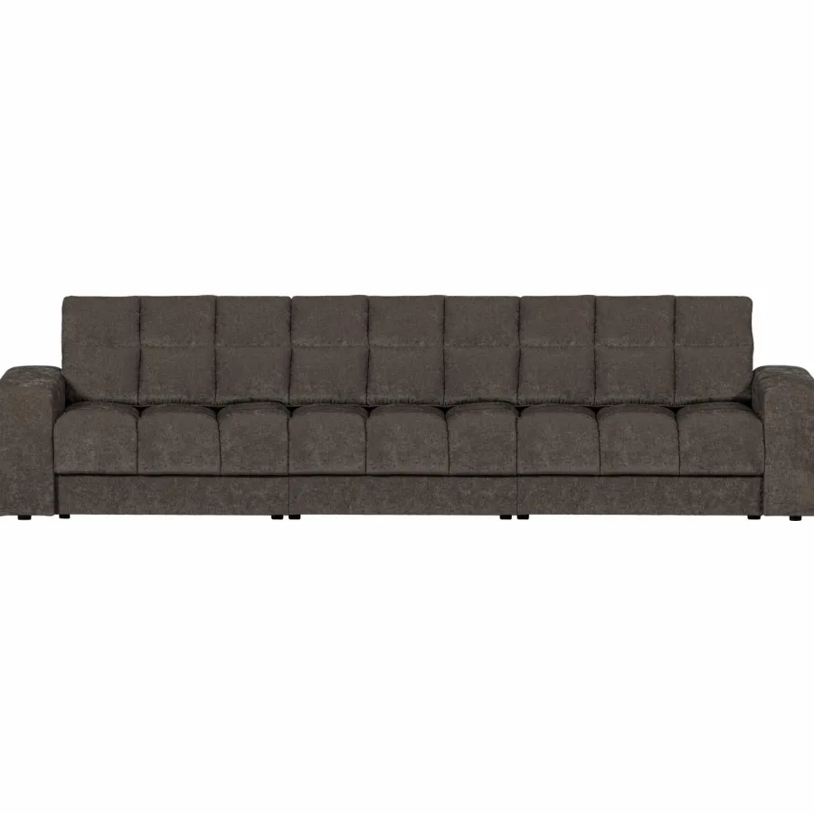 Woood Second date 3-zits bank vintage warm grijs Outlet