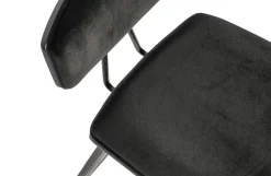 Woood Senn Barstoel Fluweel Zwart Outlet