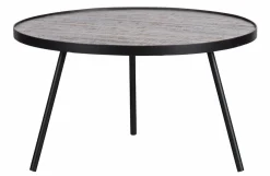 Woood Set van 3 - Lize Bijzettafels Hout/metaal Discount
