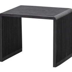 Woood Set van 2 - willa bijzettafels recycled teak zwart New