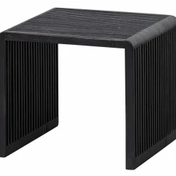 Woood Set van 2 - willa bijzettafels recycled teak zwart New