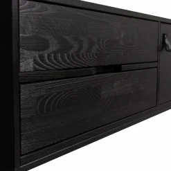 Woood Silas tv meubel 120cm essen blacknight [fsc] Outlet