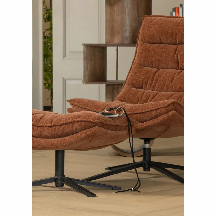 Woood Sinne boekenkast mango hout walnoot 180x130cm Outlet