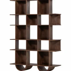 Woood Sinne boekenkast mango hout walnoot 180x130cm Outlet
