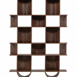 Woood Sinne boekenkast mango hout walnoot 180x130cm Outlet