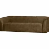 Woood Sloping 3-zits bank structure velvet brass Online