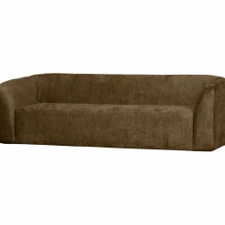 Woood Sloping 3-zits bank structure velvet brass Online