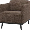 Woood Statement Fauteuil Met Arm Bruin Melange Outlet