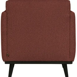Woood Statement fauteuil met arm bouclé chestnut Clearance