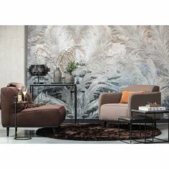 Woood Statement fauteuil met arm bouclé nougat New
