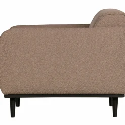 Woood Statement fauteuil met arm bouclé nougat New