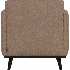 Woood Statement fauteuil met arm bouclé nougat New