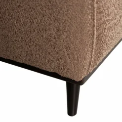 Woood Statement fauteuil met arm bouclé nougat New