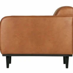 Woood Statement fauteuil met arm lederlook cognac Best