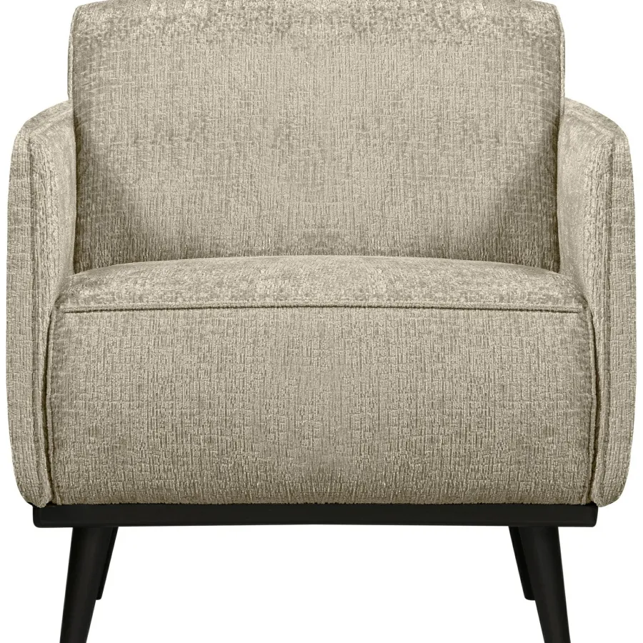 Woood Statement fauteuil met arm structure velvet wheatfield