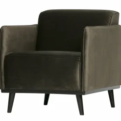 Woood Statement fauteuil met arm fluweel warm groen Discount
